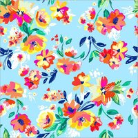 Digital Print Floral Design Soft Fabric