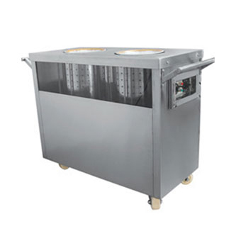 Plate Warmer Double - Stainless Steel, 48x30x36 cm, 1500W | 50 Plate Capacity, Efficient Heating, Mobile Design