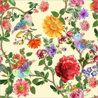 90 Gsm Digital Print 100% Polyester Satin Fabric