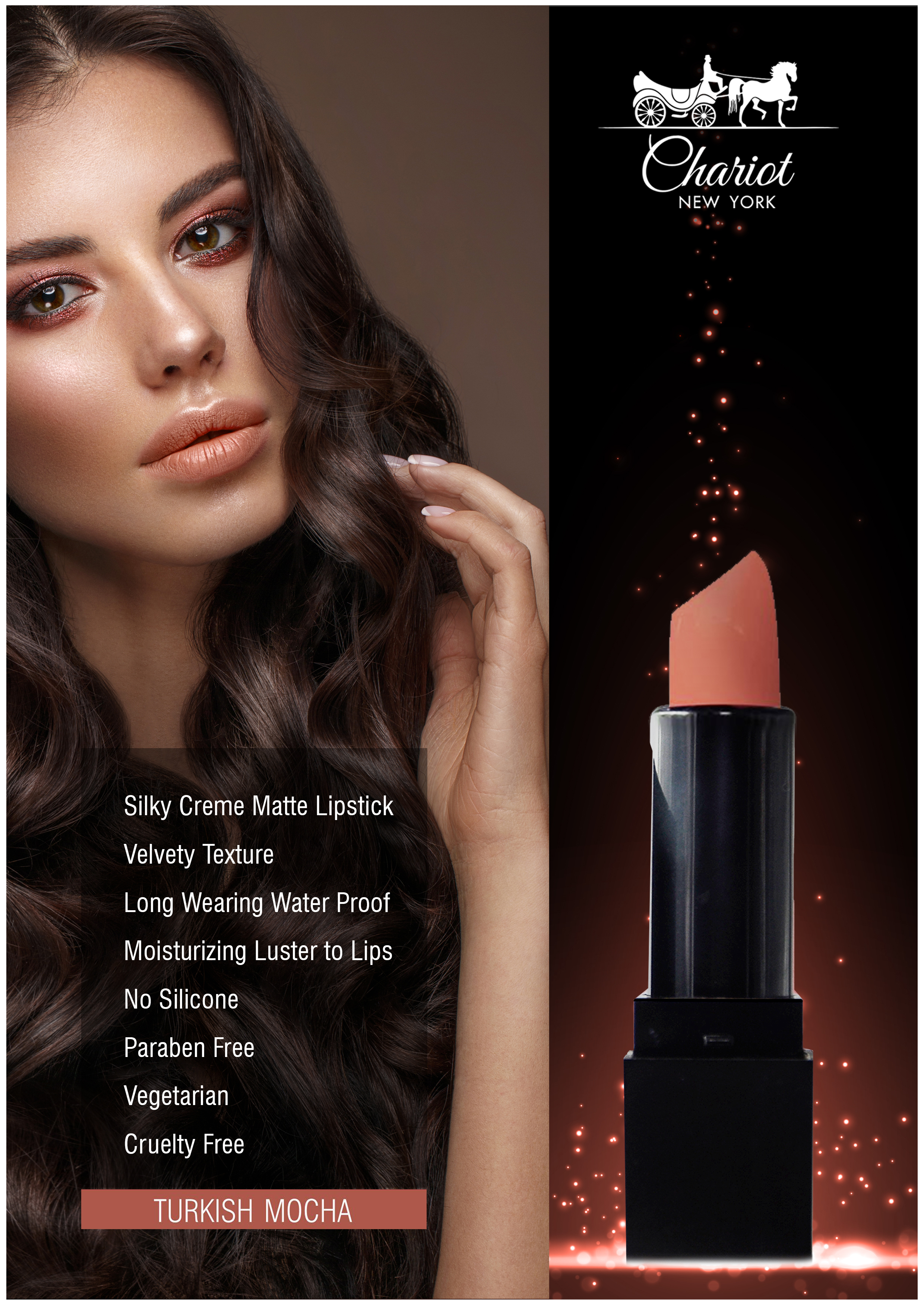 Chariot New York Turkish Mocha Lipstick (Dark Nude)
