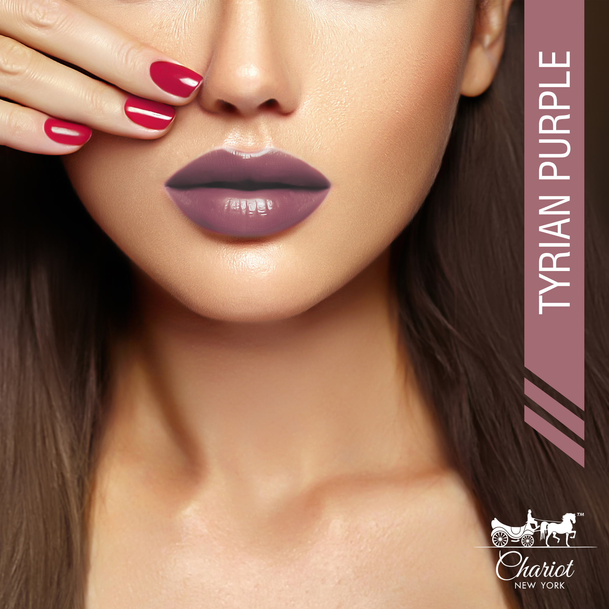 Chariot New York Tyrian Purple Lipstick (Mauve)