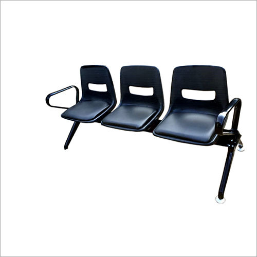 Machine Made Plastic Nylon Multi Seater Visitor Chair