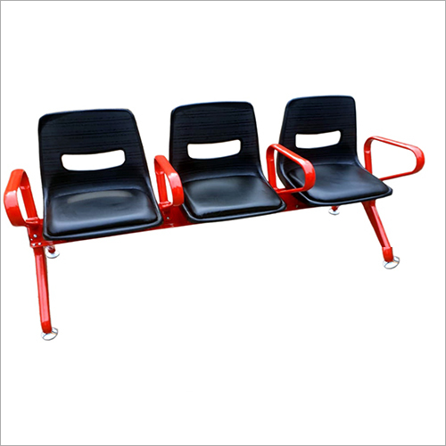 Plastic Nylon Multiseater Handle Visitor Chair