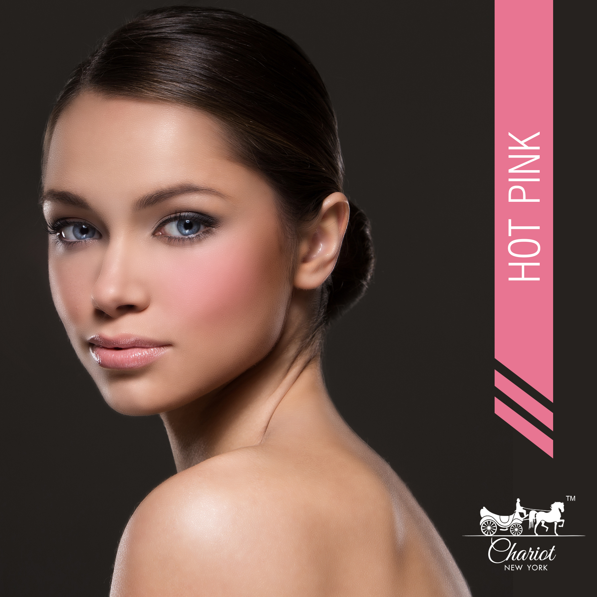 Chariot New York Hot Pink Shimmer Blush (Hot pink) 10gm