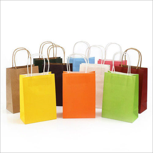 Available In Different Color Colourful Paper Shopping Bags