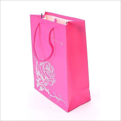 Pink Printed Colorful Paper Bags