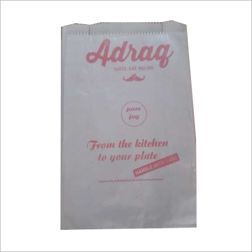 Paper Food Bags With Single Colour Printing