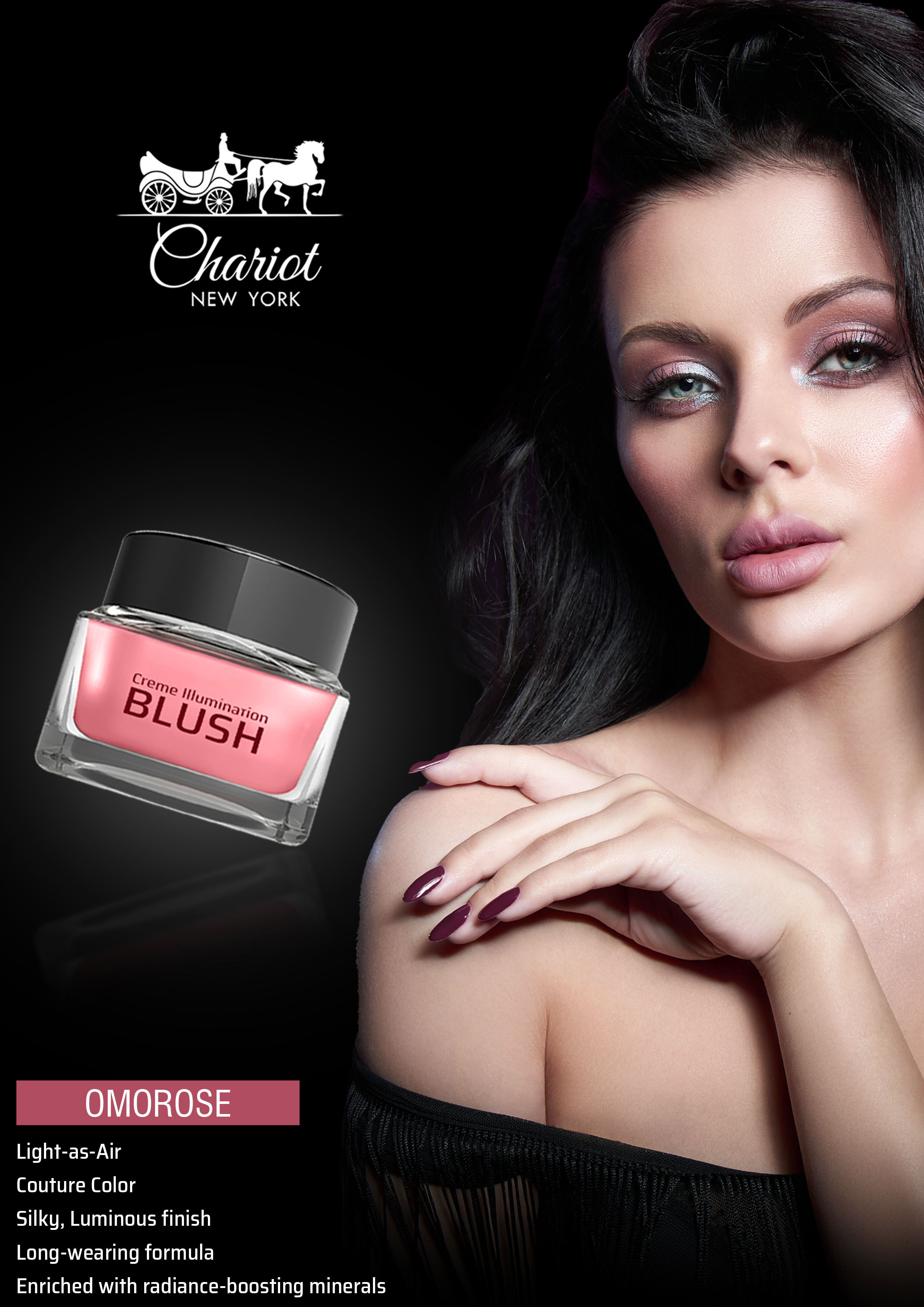 Chariot New York Omorose Matte Blush (Coral) 10gm