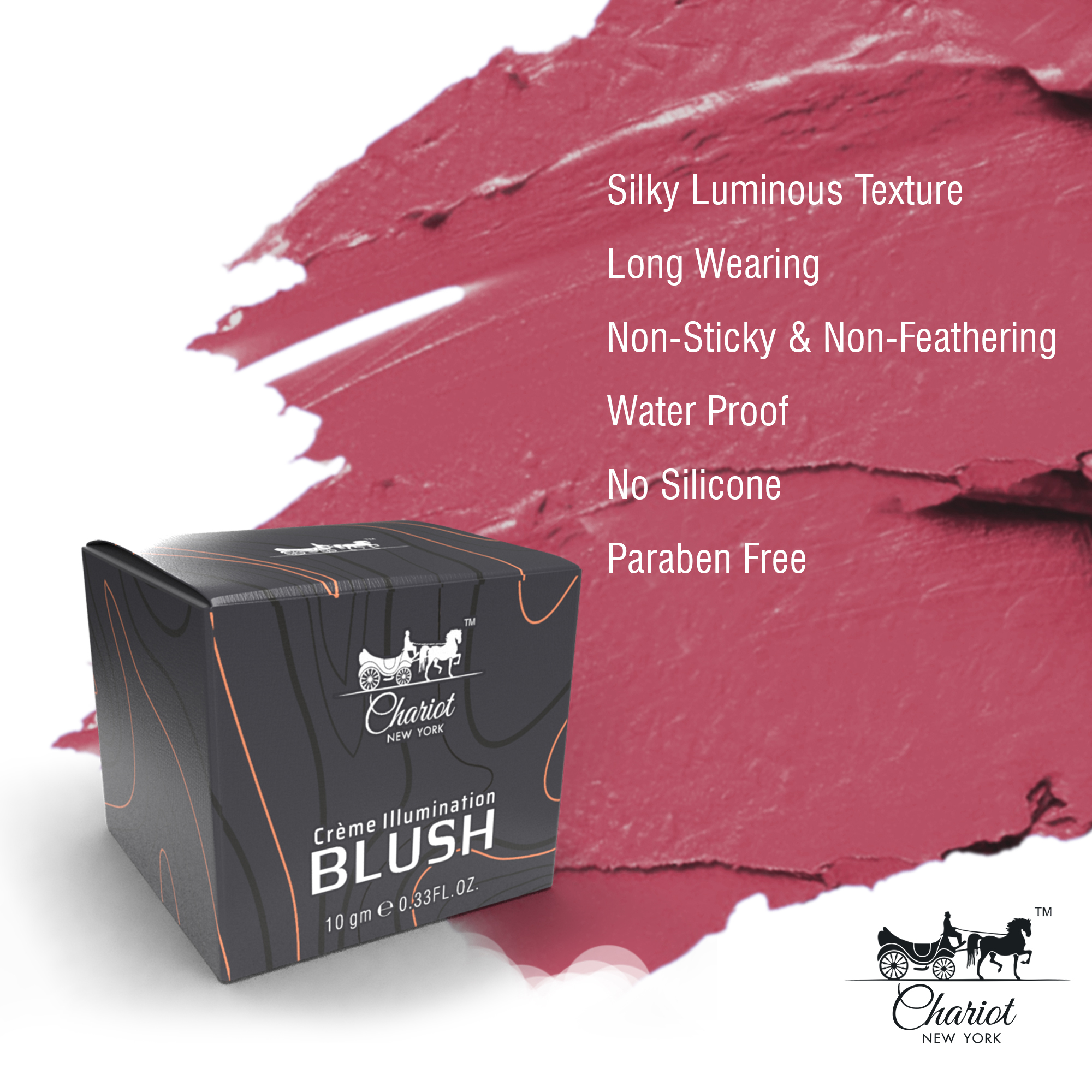 Chariot New York Omorose Matte Blush (Coral) 10gm