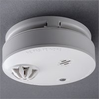 Battery Operated Wi-Fi Smart Smoke and Heat Sensor - ABS Material, 220V Electromagnetic Voltage | Early Warning for Fire and Smoke, 1 Year Warranty
