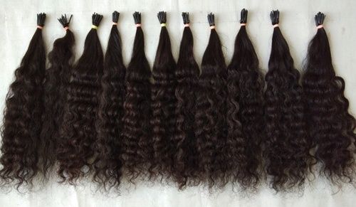 Kinky Curly Keratin I Tip Human Hair