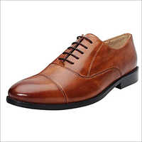Brown Mens Leather Executive Shoes