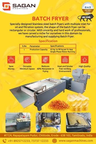 Batch Fryer Capacity: 1 Ton/Day