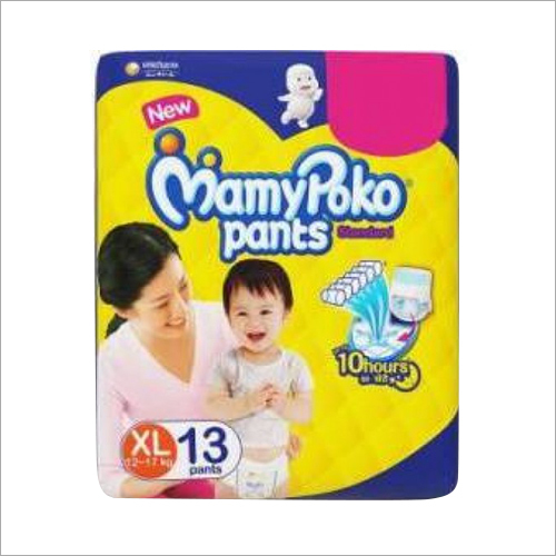 Mamy Poko Diapers - Cotton Material, Size: All, Color: White | Designed for Ages 1-3 Years, Ideal for Baby Personal Care
