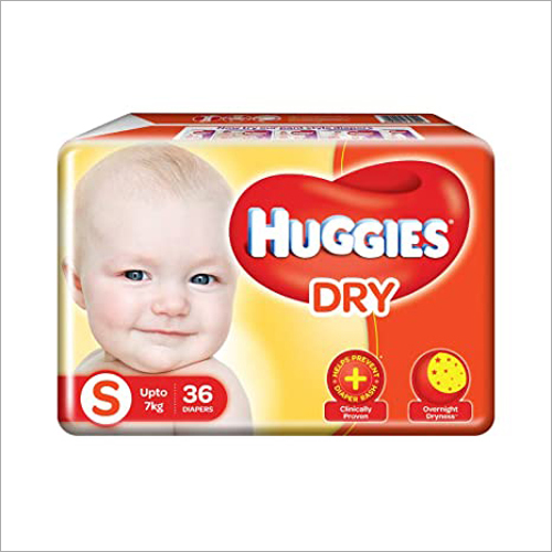 Huggies Dry Diapers - Cotton Material, All Sizes, Ivory White - Gentle Care for 1-3 Year Olds