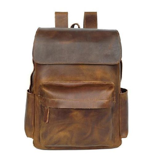 Buffalo Leather Casual Backpack Bag