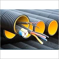 136 Mm Id Hdpe Double Wall Corrugated Pipe - 6 Meters Long, Round Shape, Socket Joint Connection, Is-14930 / Is-16205 Standard, 50 Year Lifespan