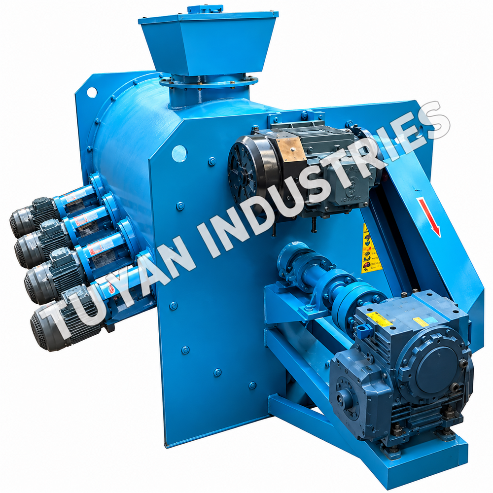 Plough Shear Mixer Machine - Color: Blue