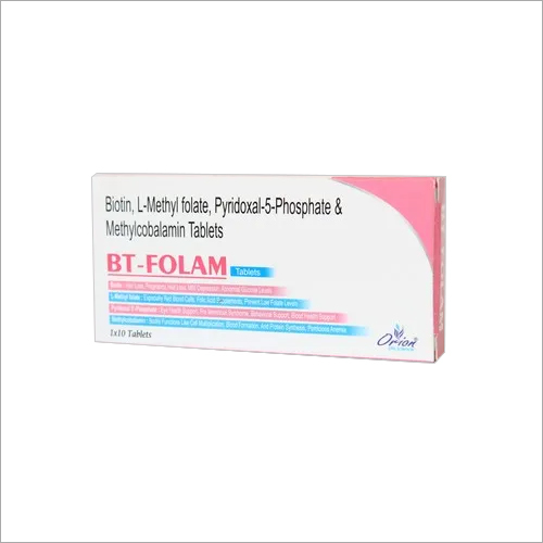 Biotin, L-Methyl Folate, Pyridoxal-5-Phosphate & Methylcobalamin Tablet By ORION LIFE SCIENCE