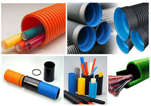 175 Mm Id HDPE Double Wall Corrugated Pipe - 6 Mtr Length, Socket Joint, Black/Orange/Red/Blue Colors, IS-14930 / IS-16205 Compliant, 50 Yr Life Span