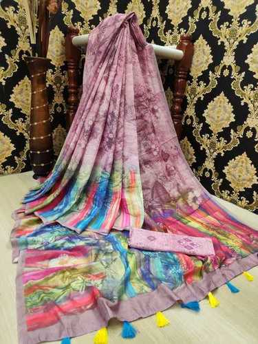 Daily Wear Linen Silk Sarees