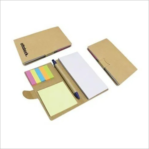 Green And Brown Eco Notepad Set