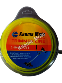 KM - TRIMMER LINE 3MM 50MTR SQURE YELLOW 40-5