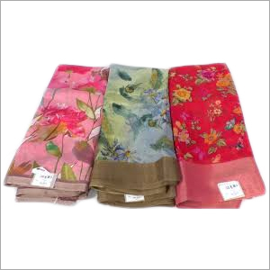 Pure Linen Sarees - Printed Design Available in Various Colors | Ideal for Casual Occasions Perfect for Rainy Spring Summer and Winter Seasons
