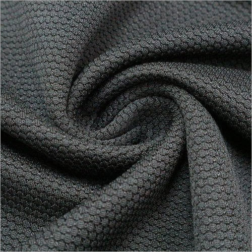 Plain Honeycomb Fabric - Honeycomb Fabric, Lightweight And Washable, Plain Pattern, Black Color For Garment Industry Applications
