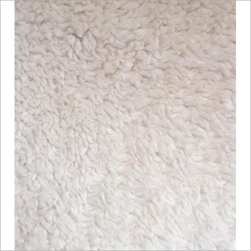 Textile Sherpa Fabric - Sherpa Fabric, Light In Weight, Washable, Plain Pattern, White Color | Ideal for Garment Industry Applications