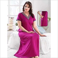 Ladies Night Gown - Color: As Per Catalog