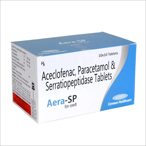 Aceclofenac Paracetamol and Serrationpeptidase Tablets
