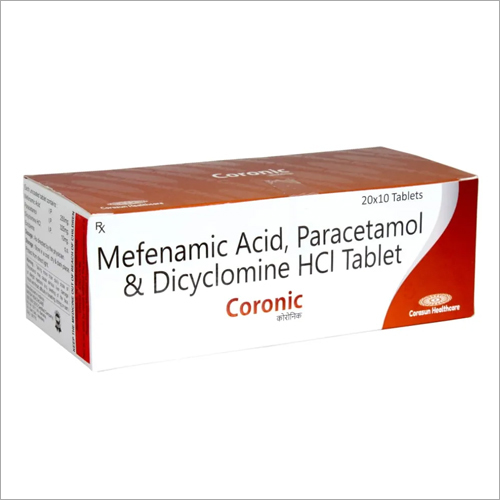 Mefenamic Acid Paracetamol and Dicyclomine HCI Tablets