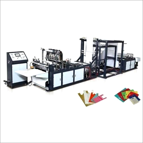 High Efficiency Non Woven Bag Making Machine - Non Woven Fabric, Customizable Dimensions, White & Black Colors, Electric Drive | Automatic, Adjustable Bag Length, Computerized Operation, Film Length Counter, Photoelectric Correction