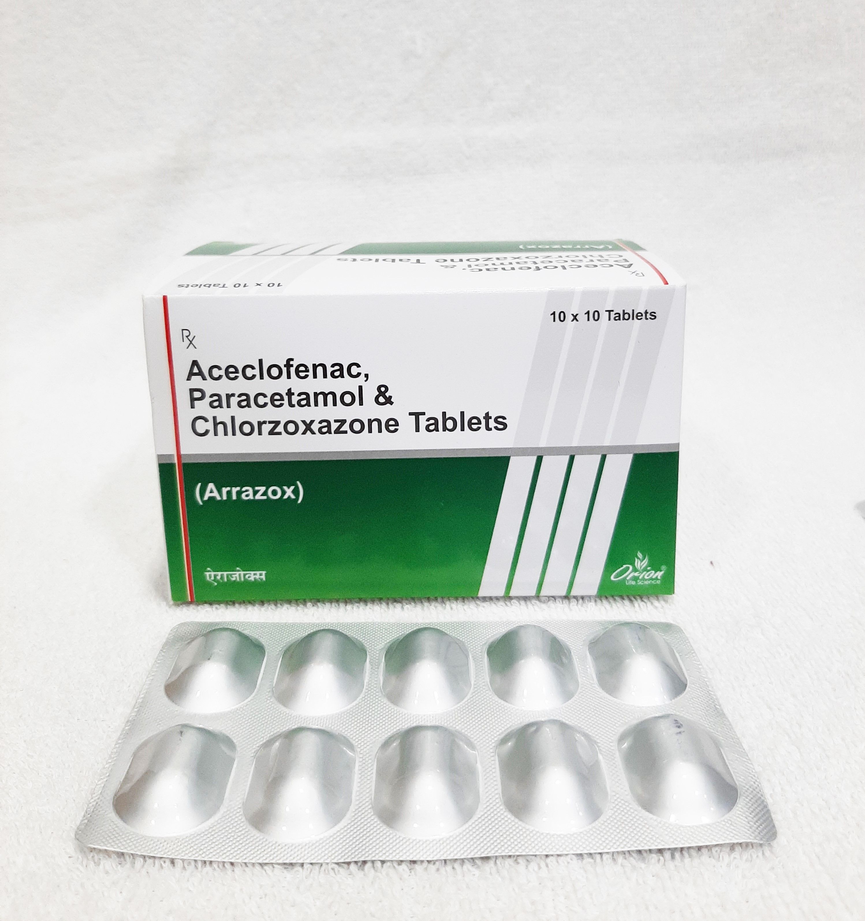 Aceclofenac Paracetamol And Chlorzoxazone Tablets