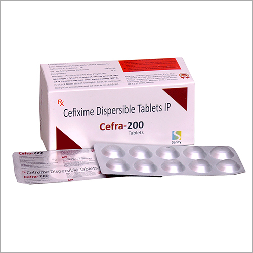 Cefixime Dispersible Tablet Cefra-200