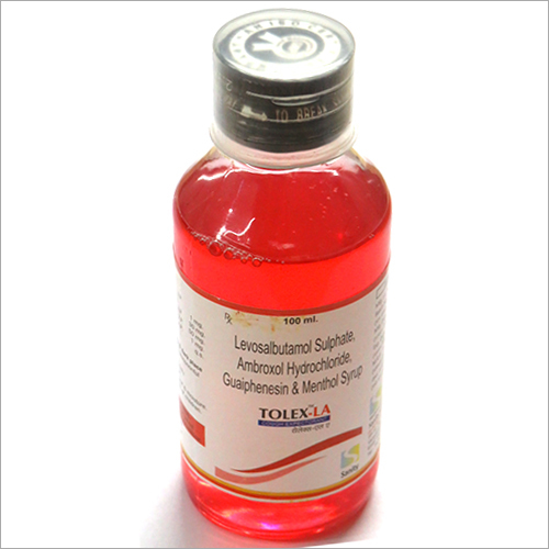 Tolex-LA Levosalbutamol Sulphate Ambroxol Hydrochloride Menthol Syrup