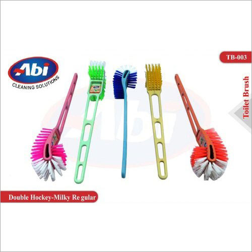 Double Hockey Milky Regular Plastic Toilet Brush