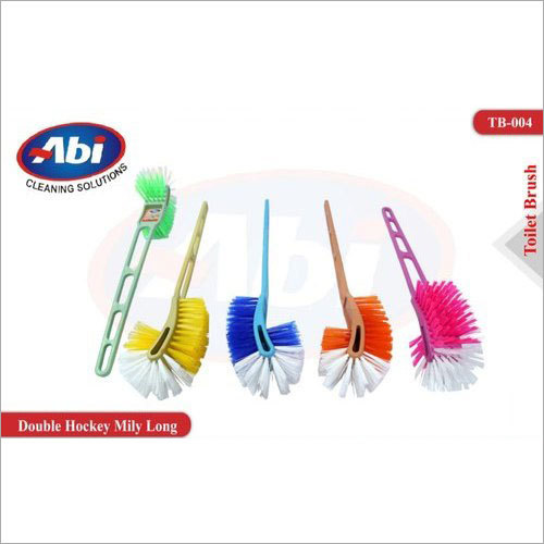 Double Hockey Milky Long Plastic Toilet Brush
