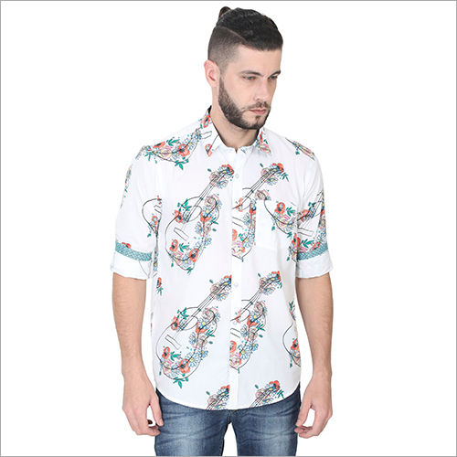 Washable Mens Printed Fancy Shirts