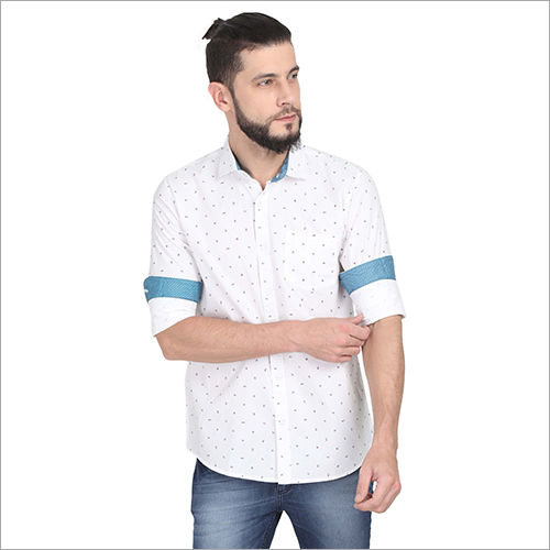 No Fade Mens Printed Fancy Shirts