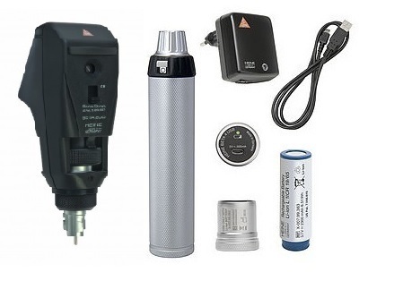 Rechargeable Ophthalmoscope And Retinoscope 3.6v Heine German Combo