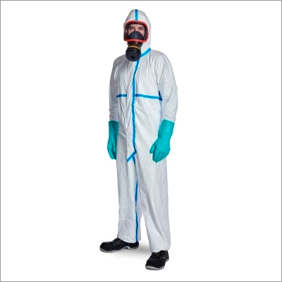 White Dupont Tyvek Protective Suit