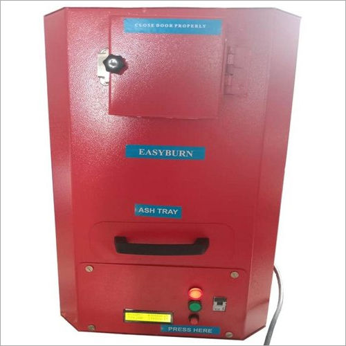 Red Electric Sanitary Napkin Burning Machine