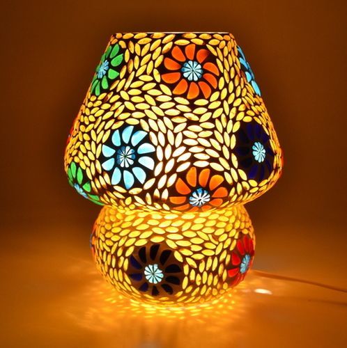 Glass Mosaic Table Lamp By LITFUR - GLASS METAL CRAFT