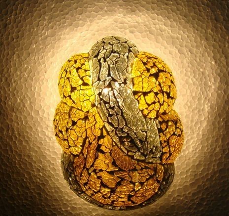 Yellow And Orange Mosaic Collection Mosaic Wall Lamps Mosaic Wall Lamps