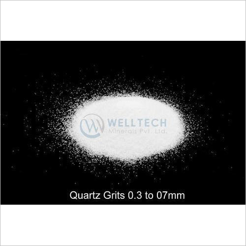Natural White Quartz Grits