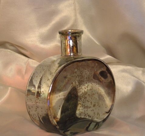 Golden Glass Silver Decanter
