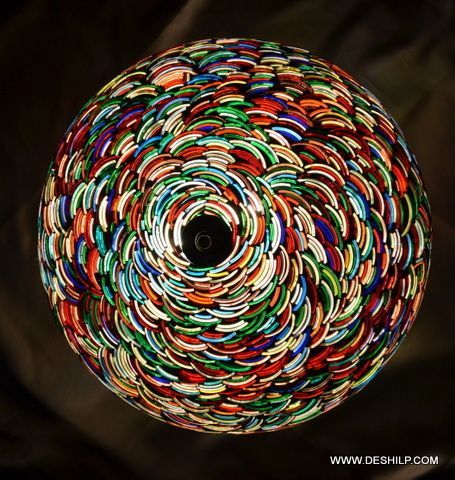 Mosaic Glass Ceiling Light