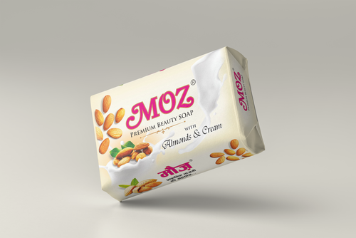 White Moz Almond & Cream Bath Soaps 125 Grams
